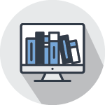 Library of online resources icon
